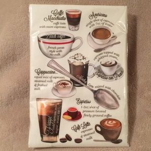 Coffee Extra Large  Flour Sack Dish Towel Cotton